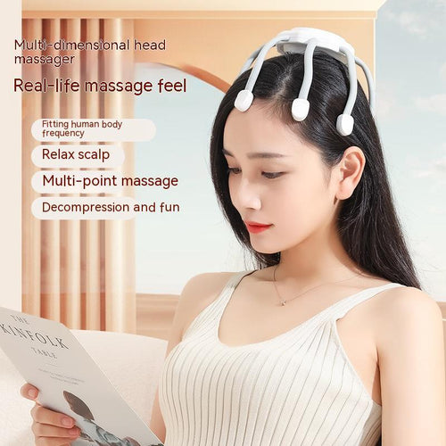 Electric Head Massager — 3-Mode Decompression Scalp Scraper - Solutions for Her & Him