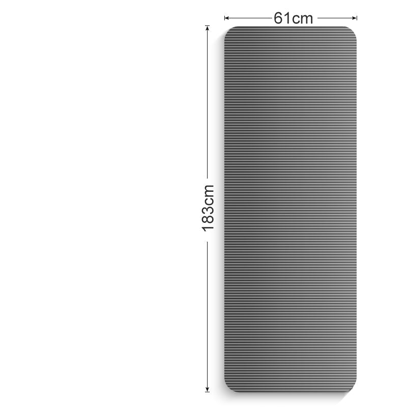 NBR Fitness Yoga Mat — 10mm Non-Slip Exercise Mat - Solutions for Her & Him