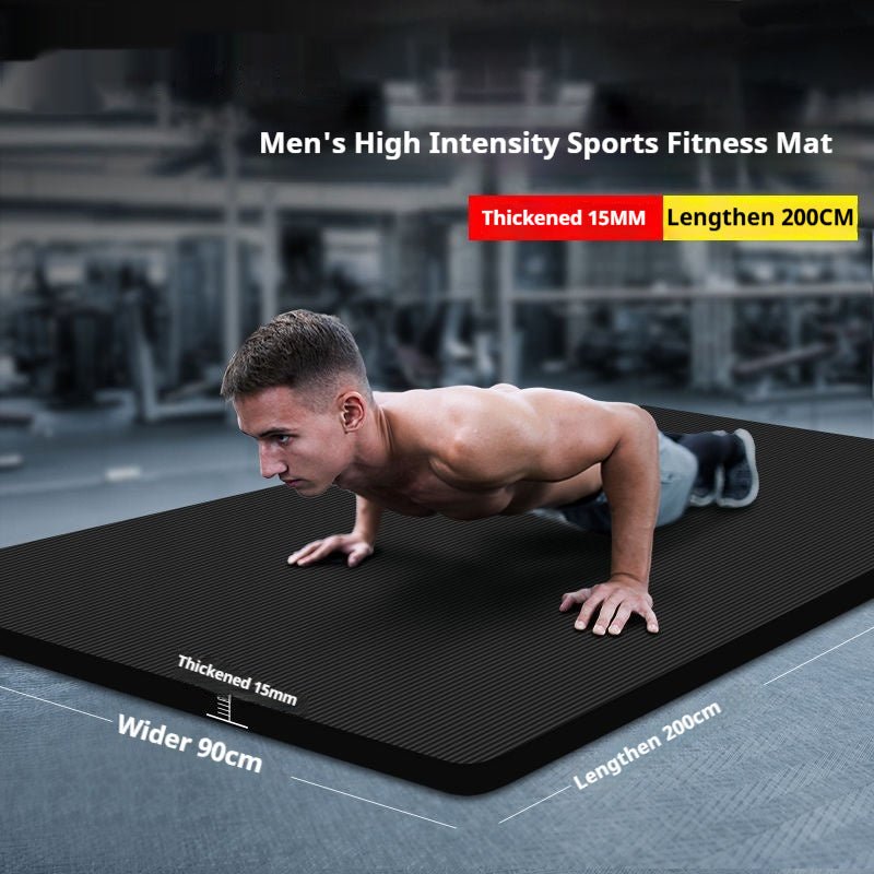 NBR Fitness Yoga Mat — 10mm Non-Slip Exercise Mat - Solutions for Her & Him