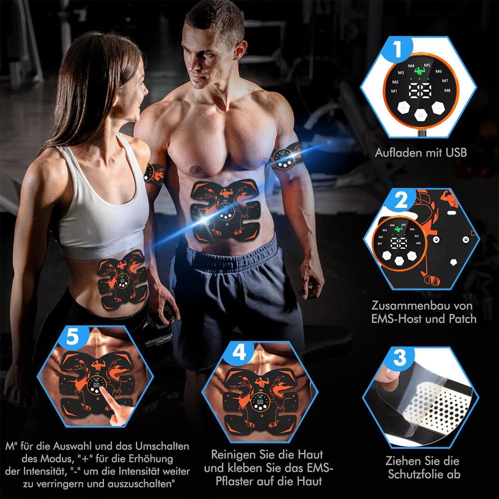Pulse EMS Abdominal Muscle Stimulator – 8 Modes Rechargeable - Solutions for Her & Him