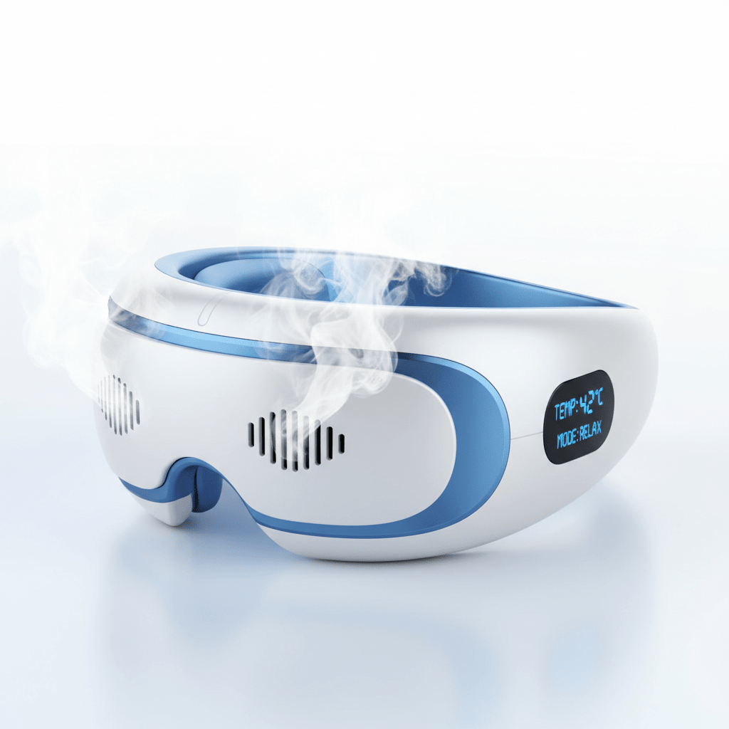 Smart Eye Massager — Heat Compress, Steam & Bluetooth Music - Solutions for Her & Him